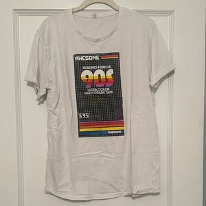 90s Graphic White Tee